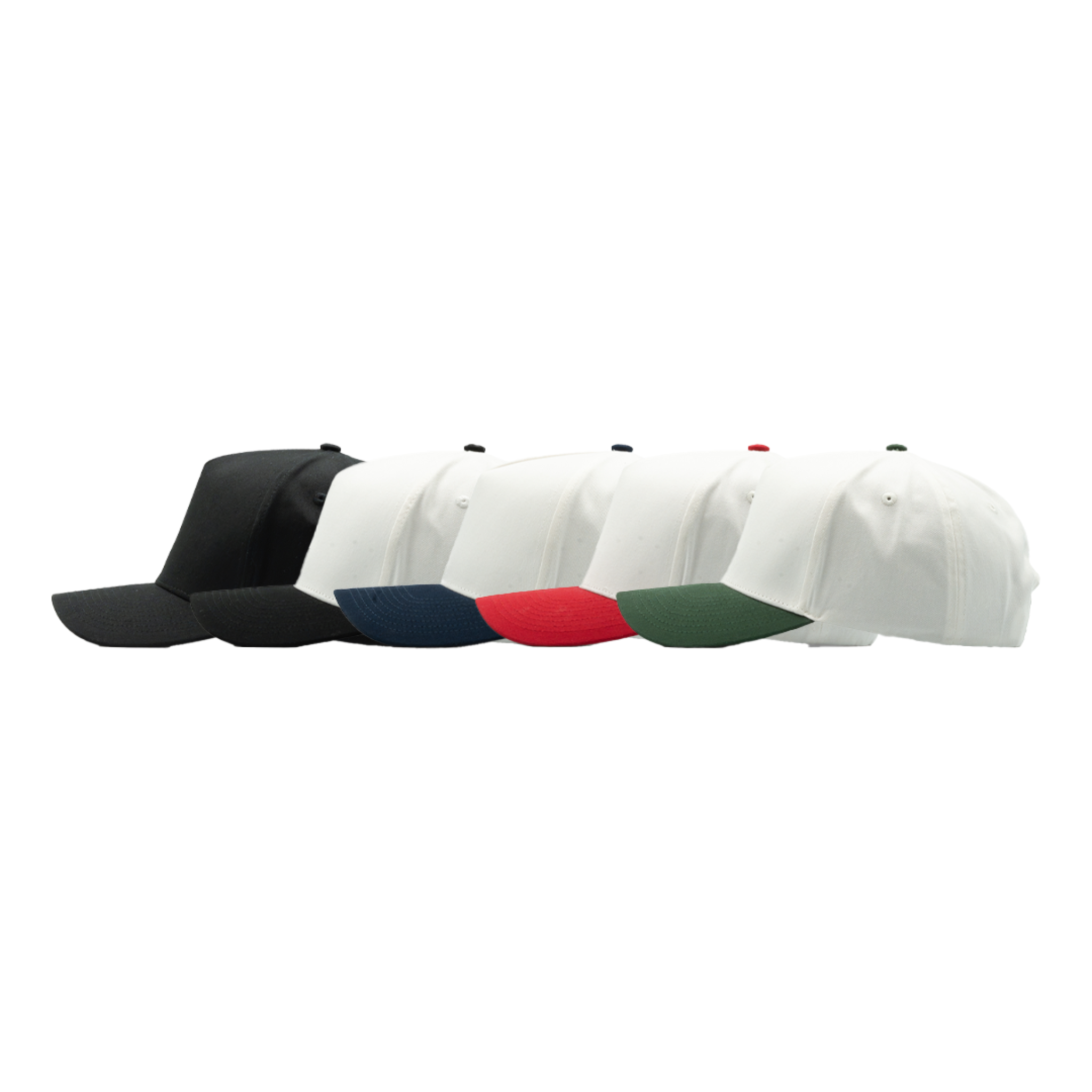 2499 — 5 Panel A-Frame w/ Suede Under Bill