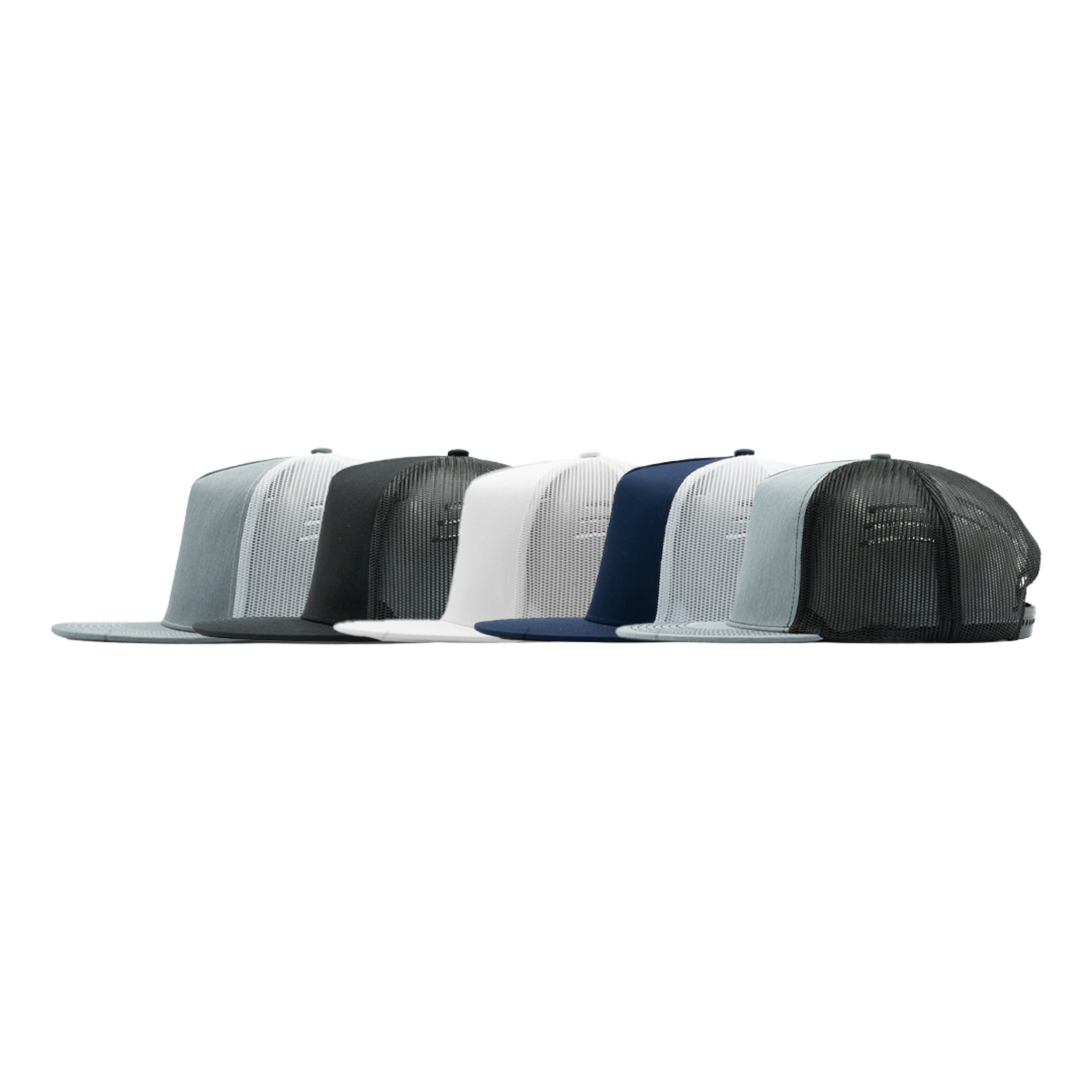 360 — 5 Panel Flat Bill Mesh Trucker